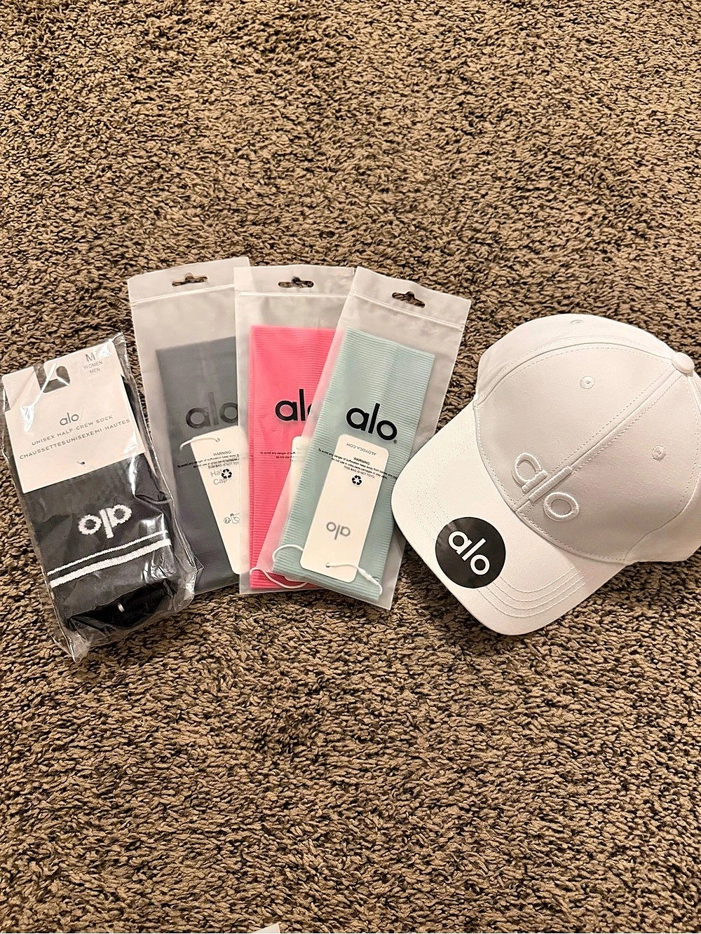 Alo Baseball Cap in White NWT